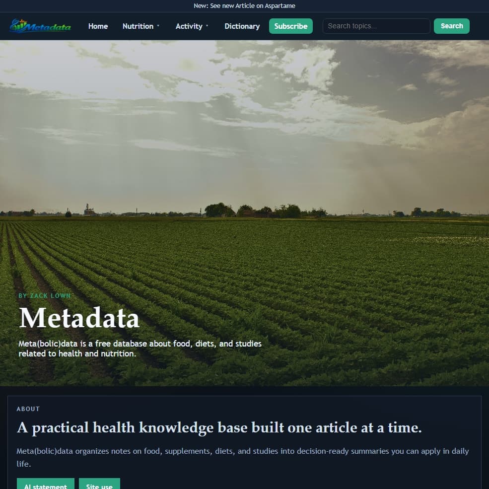 Metadata health Site